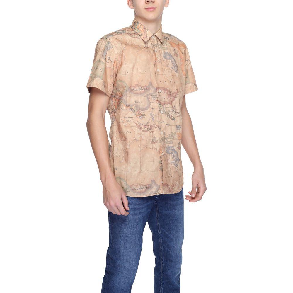 Alviero Martini Prima Classe Beige Polyester Shirt Alviero Martini Prima Classe Tan