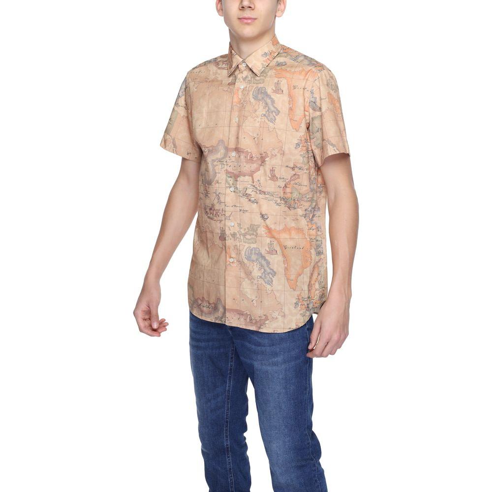Alviero Martini Prima Classe Beige Polyester Shirt Alviero Martini Prima Classe Tan