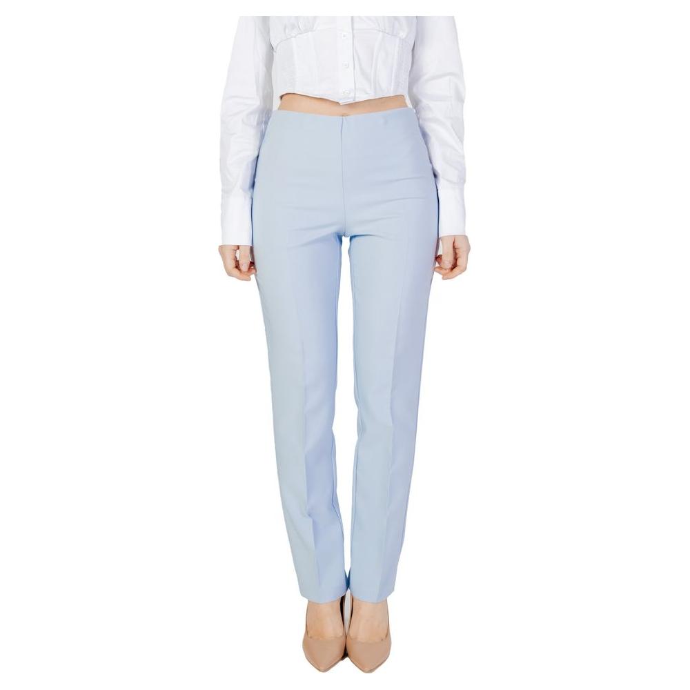 Sandro Ferrone Blue Polyester Jeans & Pant Sandro Ferrone Light Gray