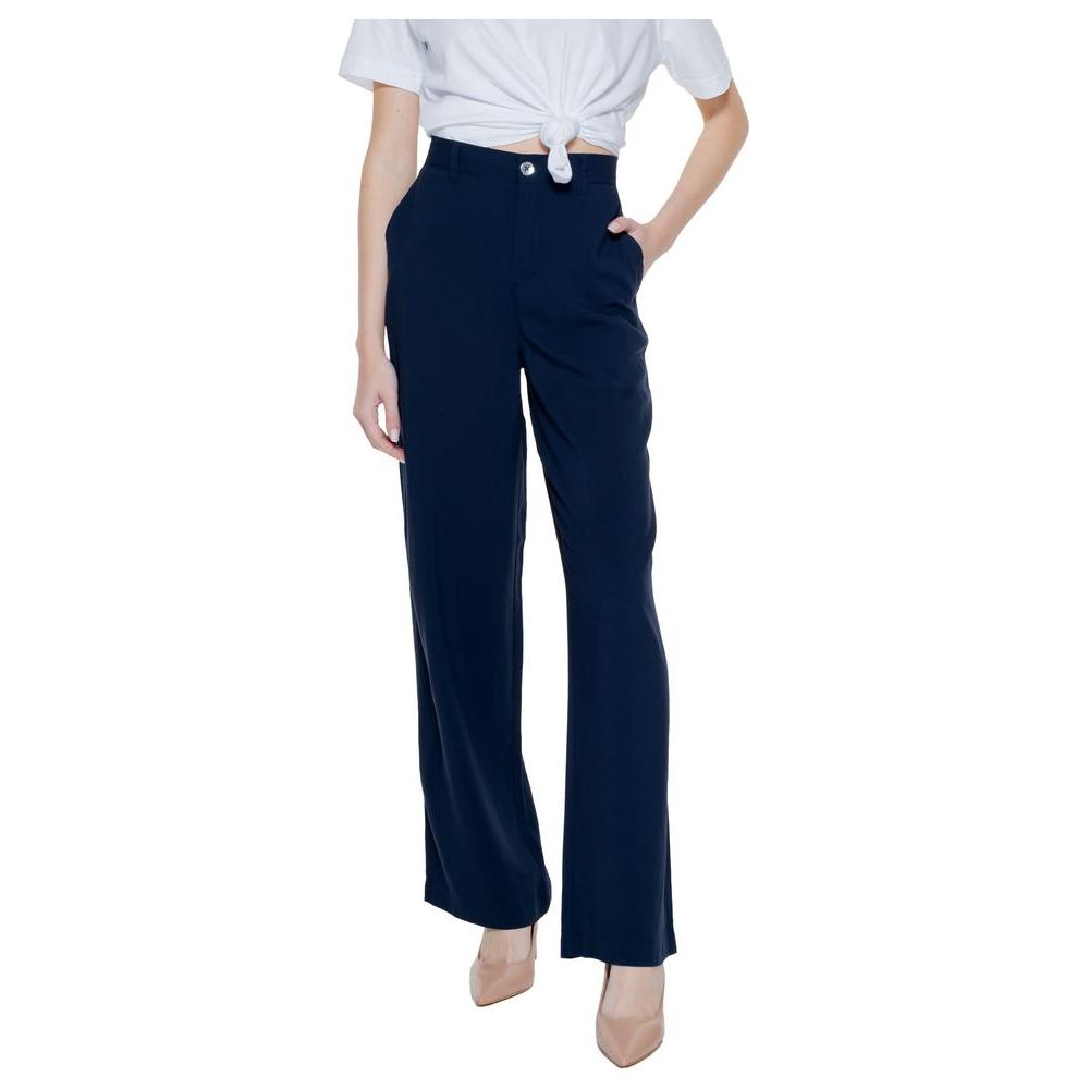 Street One Blue Viscose Jeans & Pant Street One Black