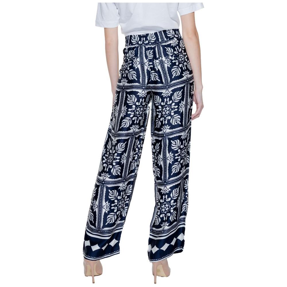 Street One Blue Viscose Jeans & Pant Street One Light Gray