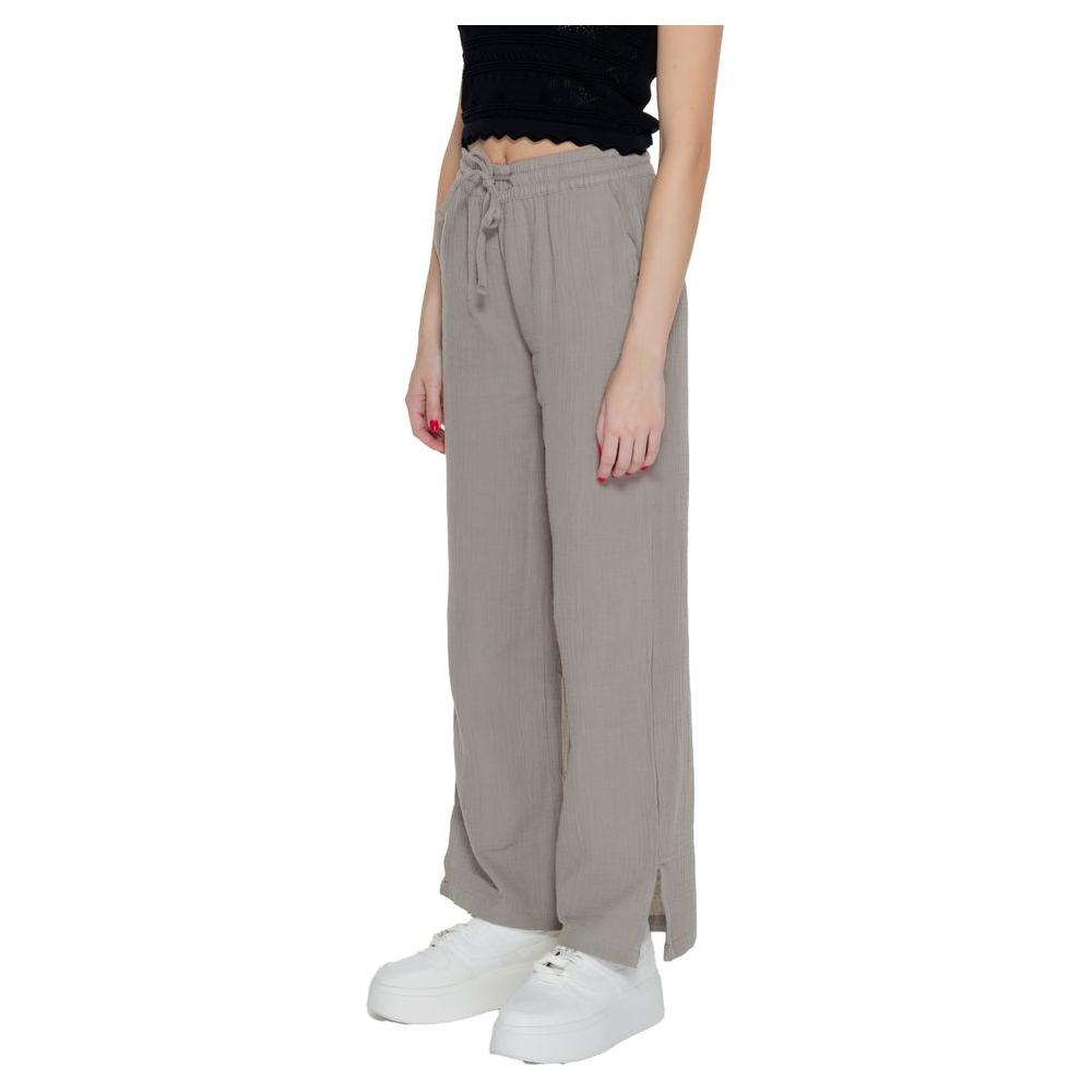 Jacqueline De Yong Beige Cotton Jeans & Pant Jacqueline De Yong Rosy Brown