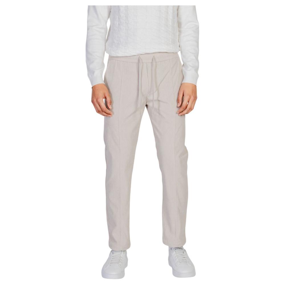 Antony Morato Beige Polyester Jeans & Pant Antony Morato Light Gray
