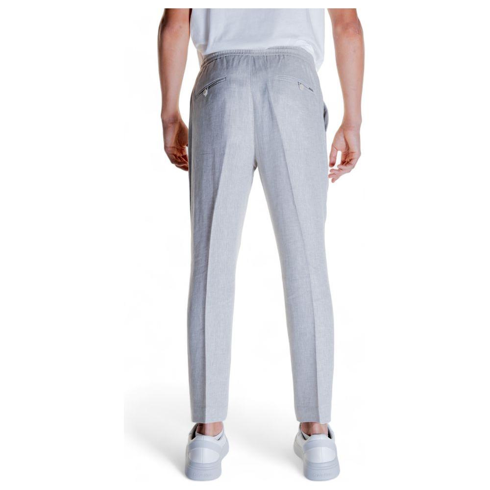 Antony Morato Beige Linen Jeans & Pant Antony Morato Gray
