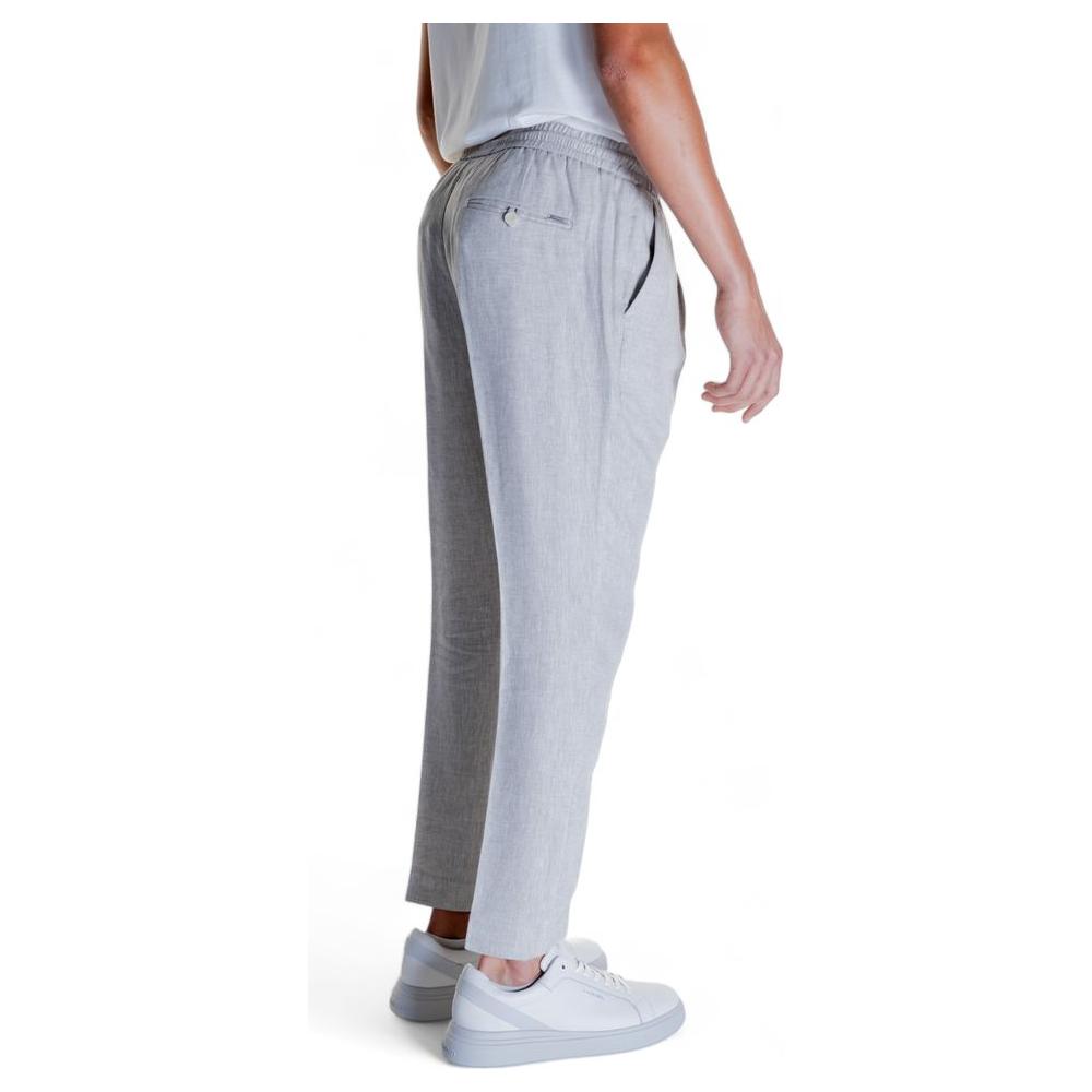 Antony Morato Beige Linen Jeans & Pant Antony Morato Gray