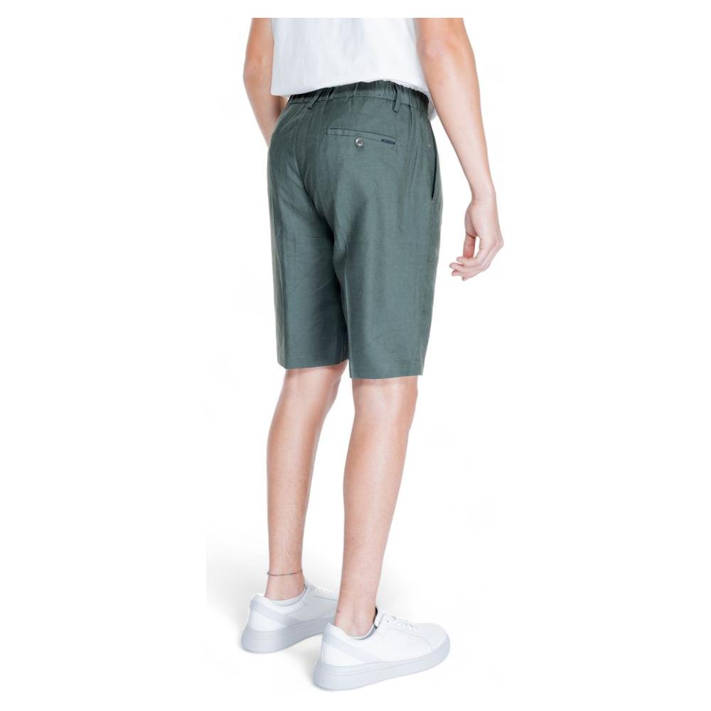 Antony Morato Green Linen Short Antony Morato Light Gray