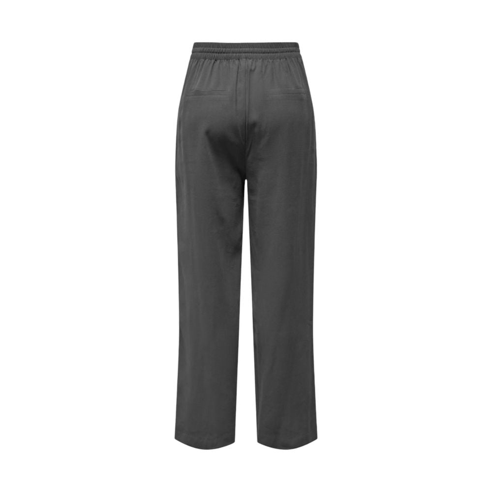 Jacqueline De Yong Gray Viscose Jeans & Pant Jacqueline De Yong Dark Slate Gray
