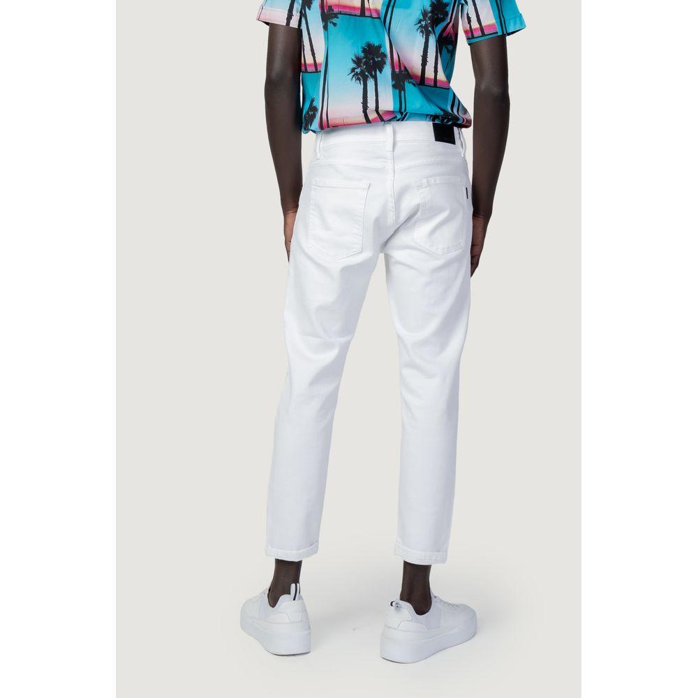 Antony Morato White Cotton Jeans & Pant Antony Morato Light Gray
