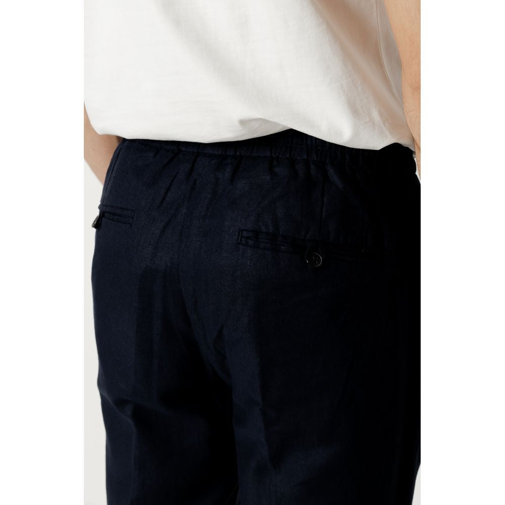 Antony Morato Blue Linen Jeans & Pant Antony Morato Black