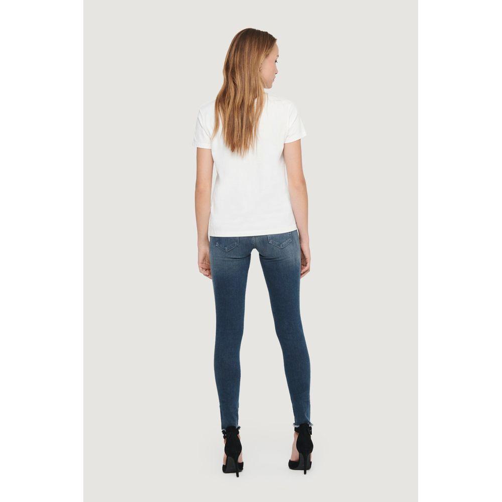 Only Blue Cotton Jeans & Pant Only Lavender