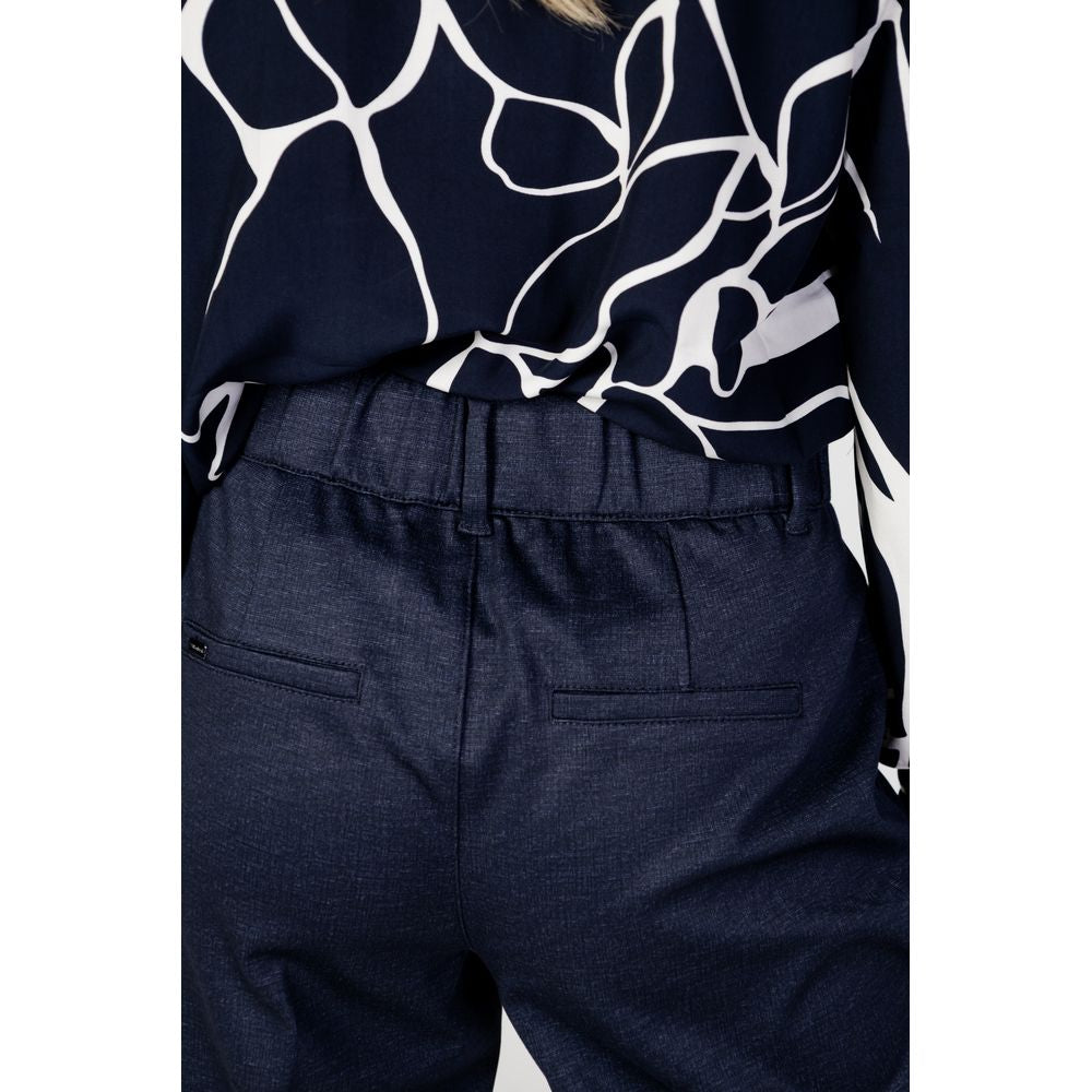 Street One Blue Viscose Jeans & Pant Street One Black