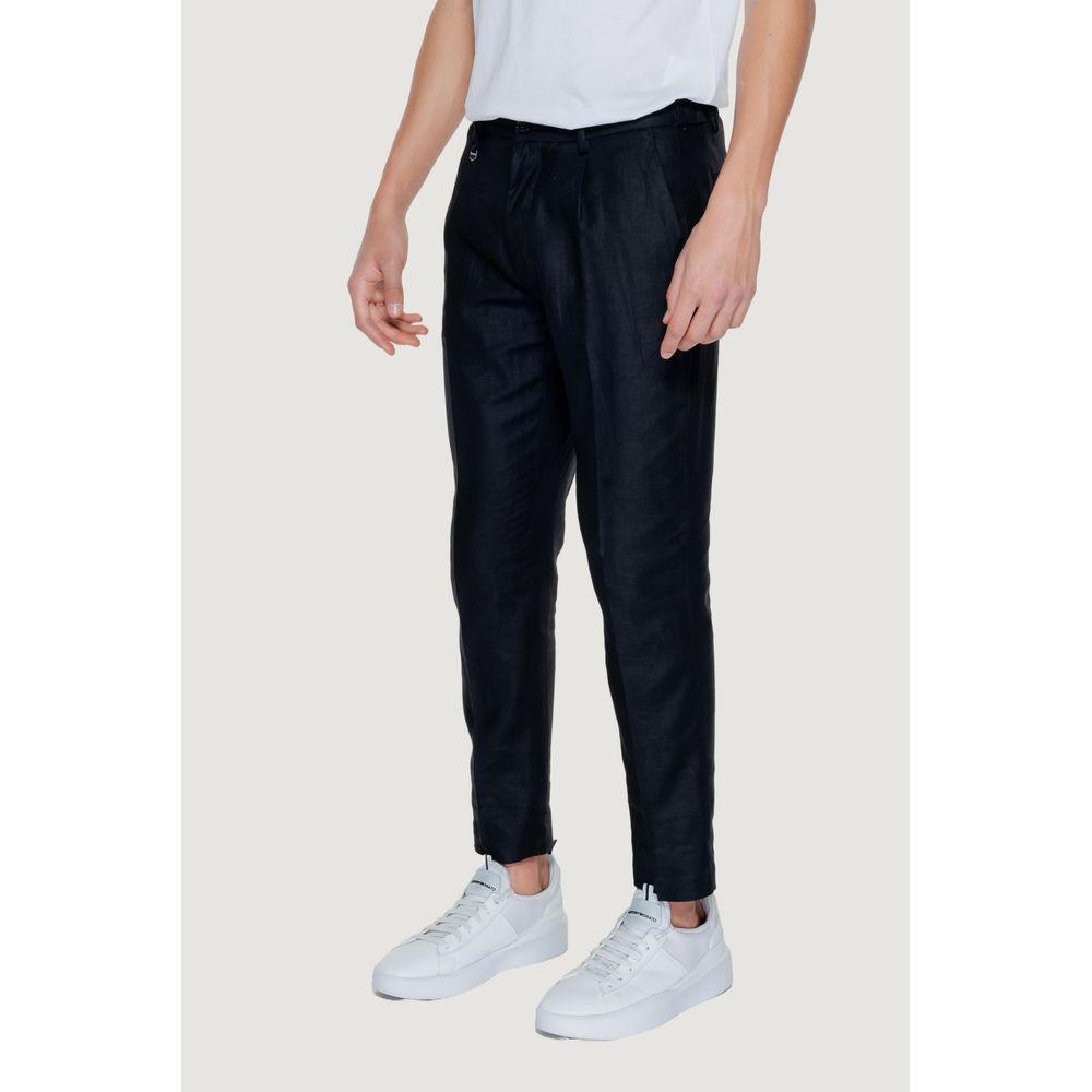 Antony Morato Black Linen Jeans & Pant Antony Morato Black