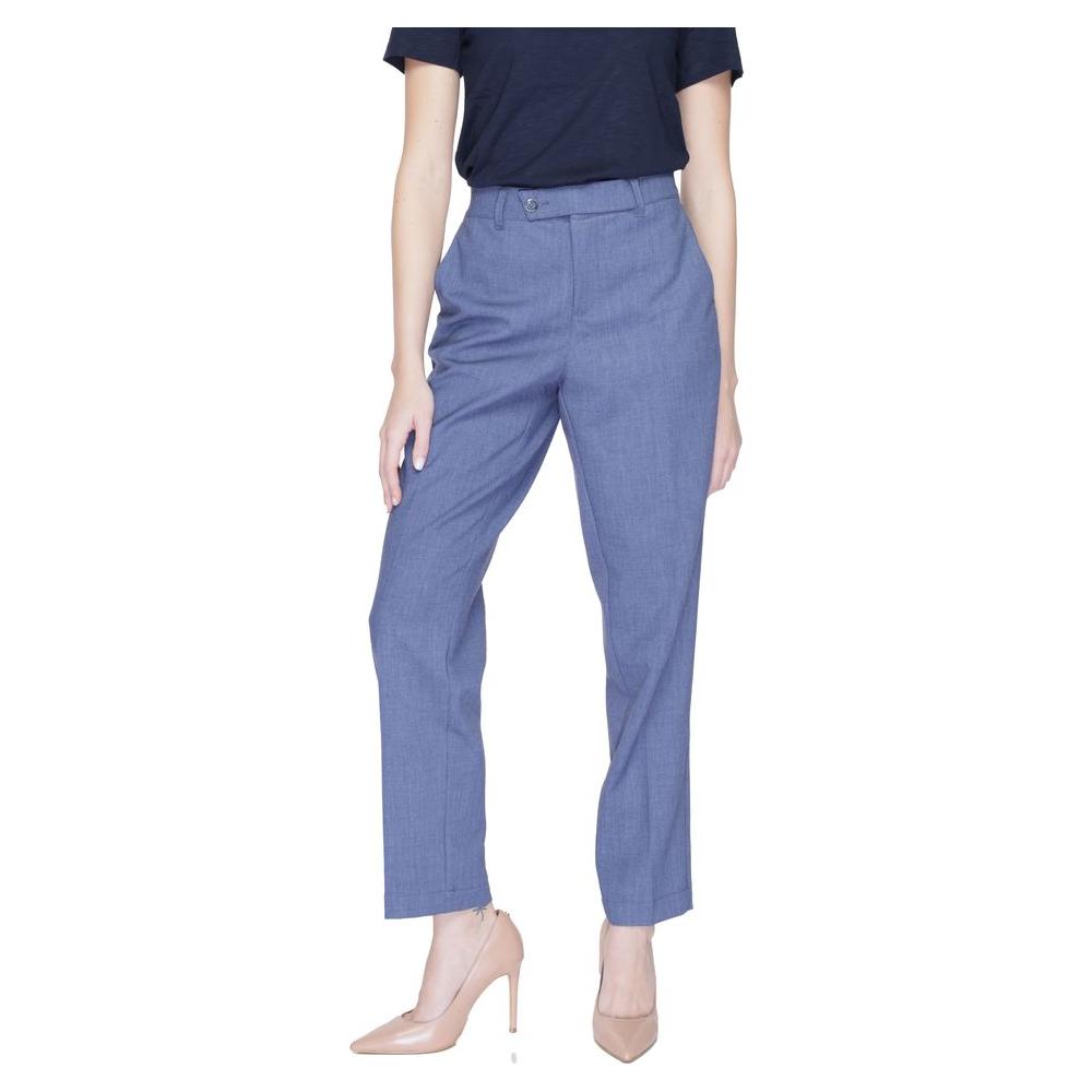 Street One Blue Polyester Jeans & Pant Street One Light Slate Gray