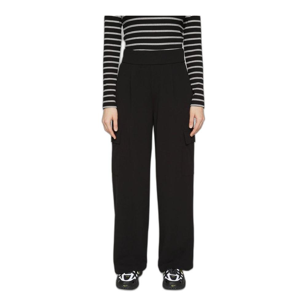 Jacqueline De Yong Black Polyester Jeans & Pant Jacqueline De Yong Black