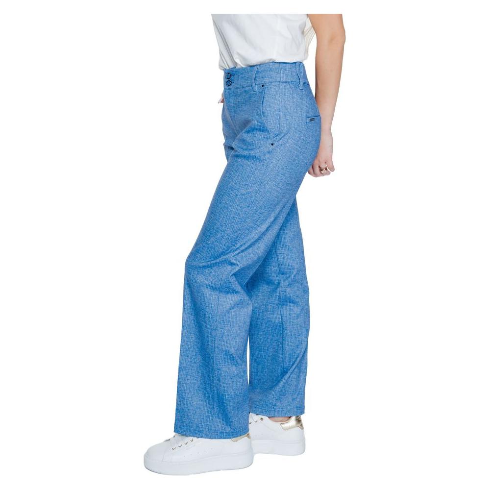 Street One Blue Polyester Jeans & Pant Street One Steel Blue