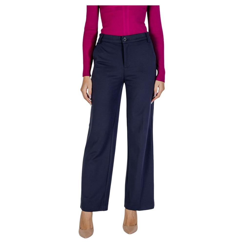 Street One Blue Viscose Jeans & Pant Street One Maroon