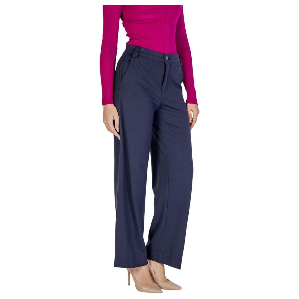 Street One Blue Viscose Jeans & Pant Street One Dark Slate Gray