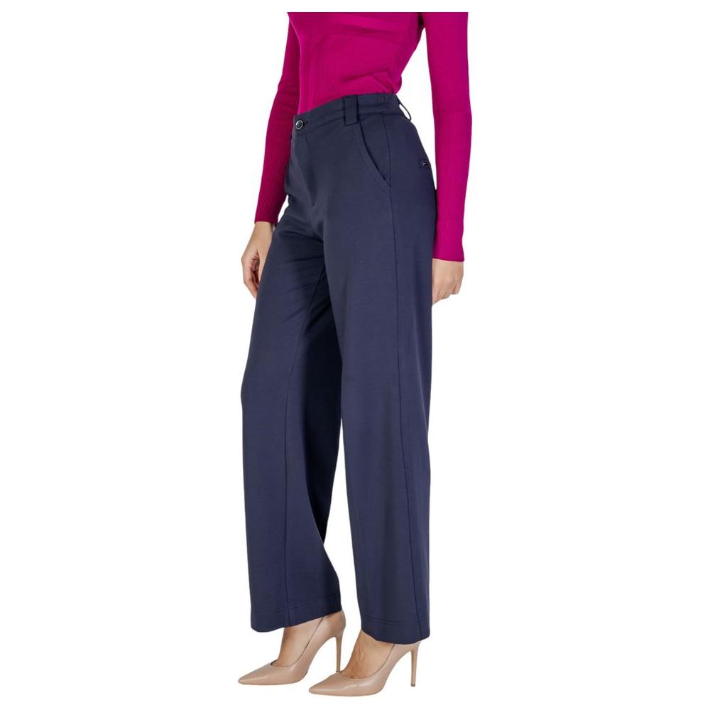 Street One Blue Viscose Jeans & Pant Street One Dark Slate Gray