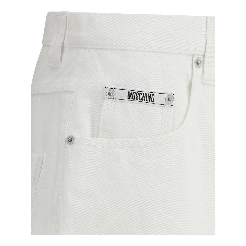MoschinoMoschino Denim Baggy Shorts1728,72470364320,IT46 | S,IT48 | M,IT50 | L,Men,Moschino,New with tags,Shorts - Men - Clothing,White