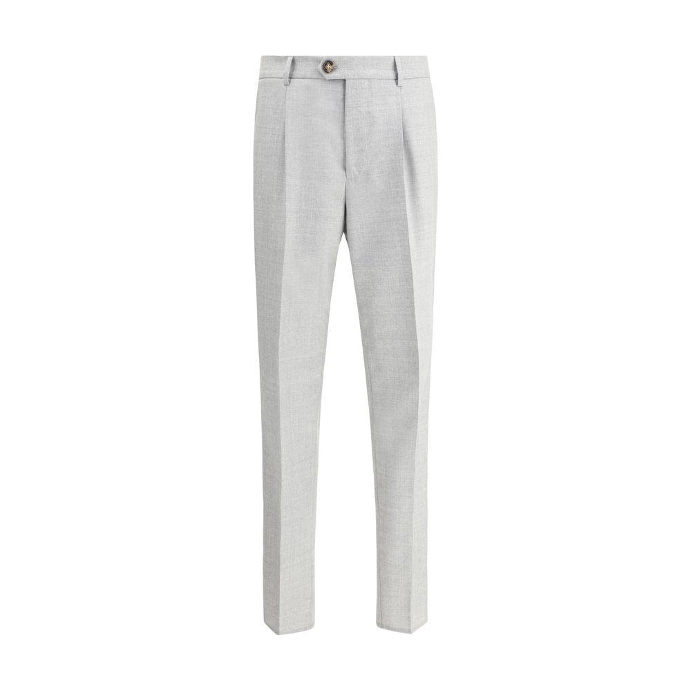 Brunello Cucinelli Virgin wool Pants Brunello Cucinelli Light Gray