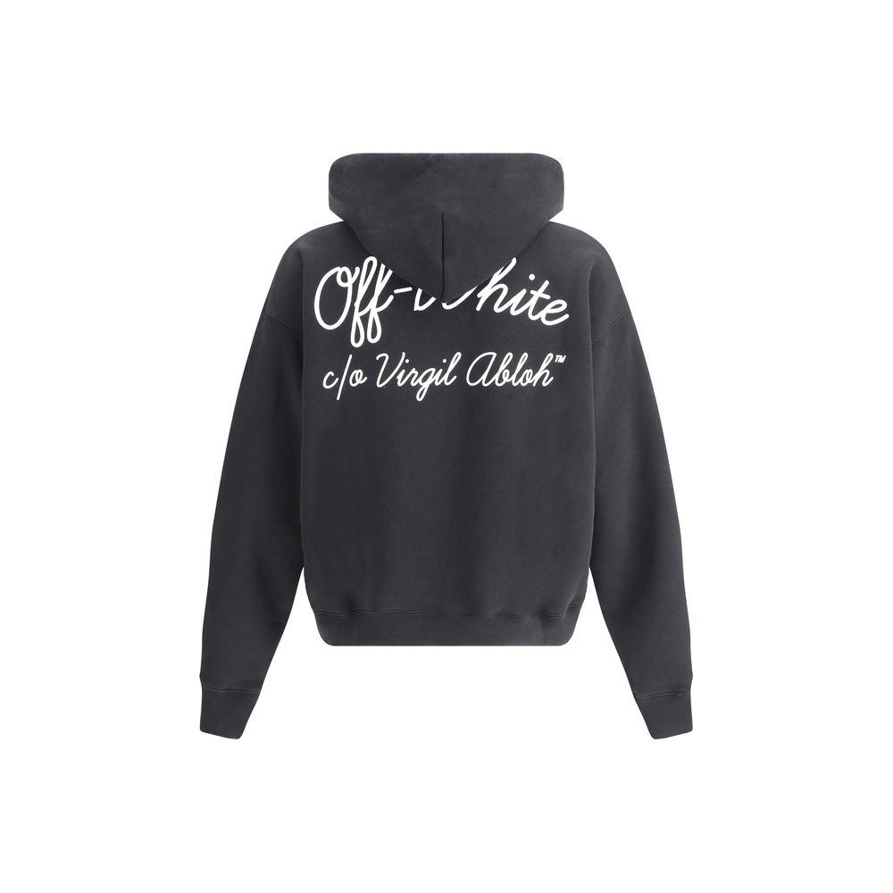 Off-White Script Skate Hoodie Off-White Dark Slate Gray