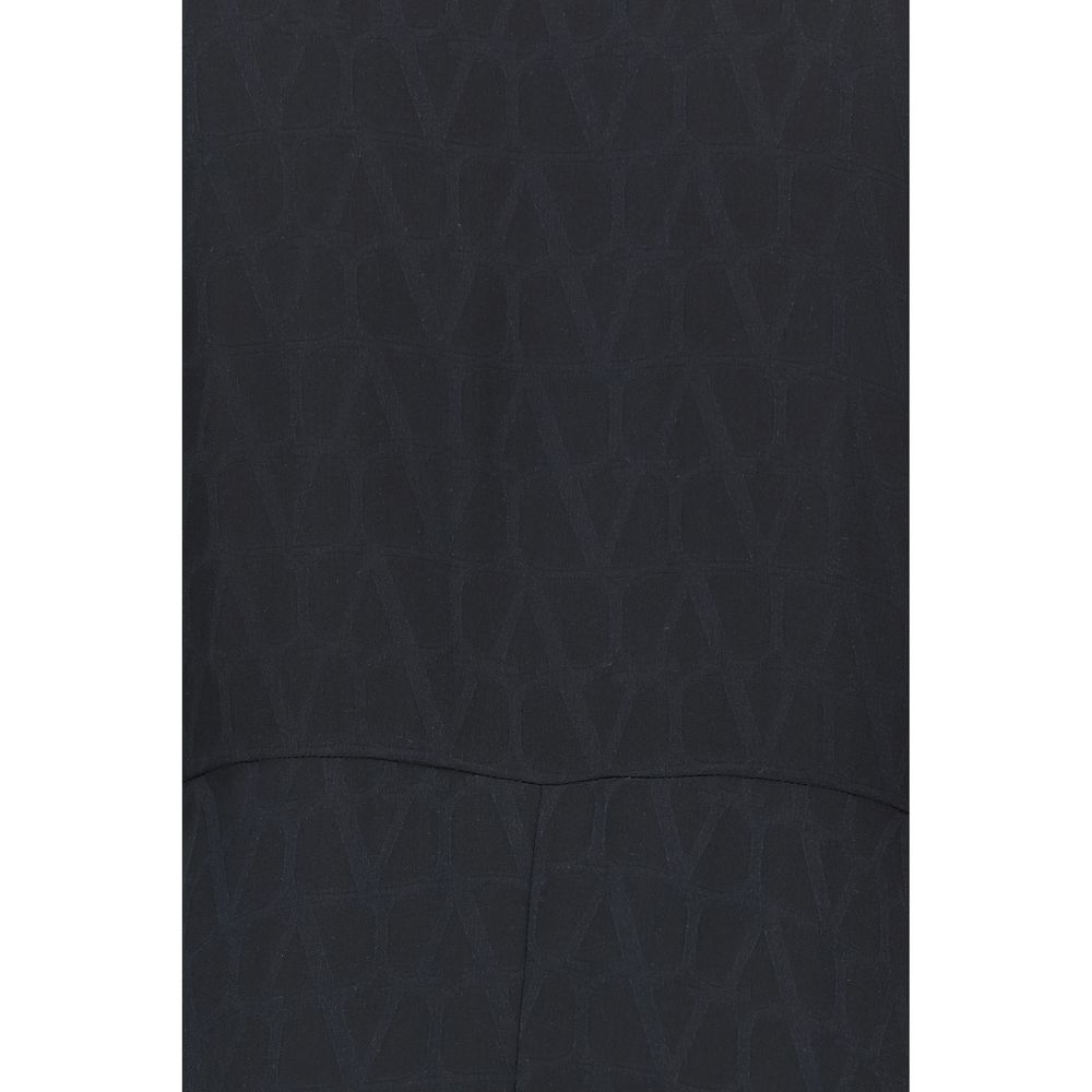 Valentino Toile Iconographe Chemisier Dress Valentino Dark Slate Gray