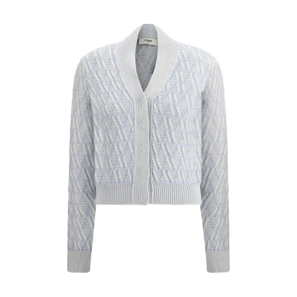 Fendi Silk Cardigan Fendi Gray