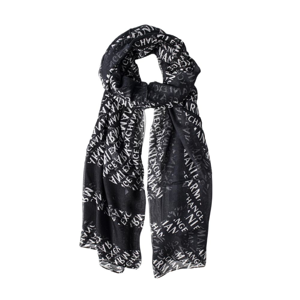 Armani Exchange Black Modal Scarf Armani Exchange Dark Slate Gray