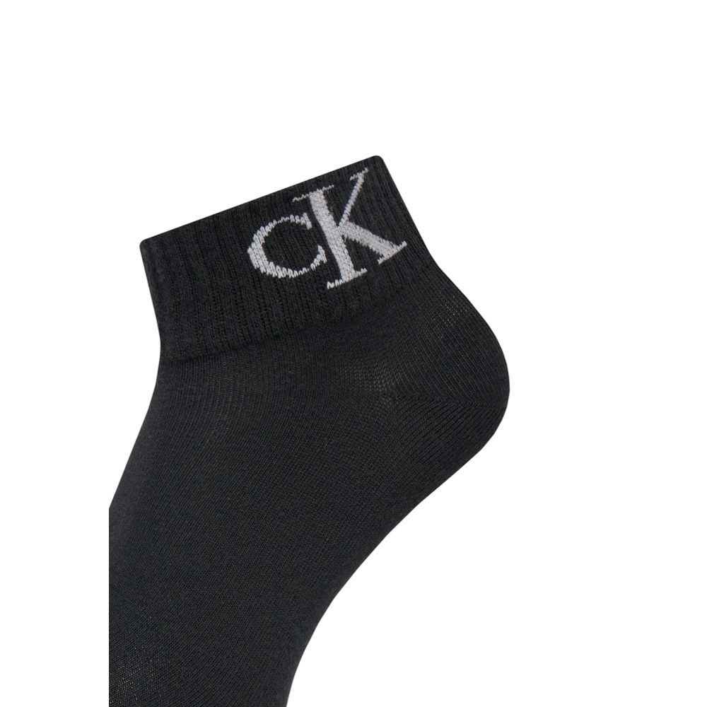 Calvin Klein Jeans Black Cotton Tights & Sock Calvin Klein Jeans Dark Slate Gray