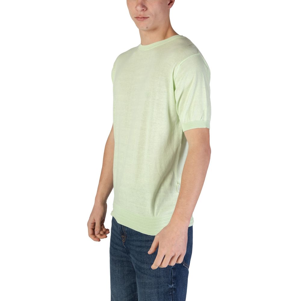Hamaki-Ho Green Cotton T-Shirt Hamaki-Ho Light Gray