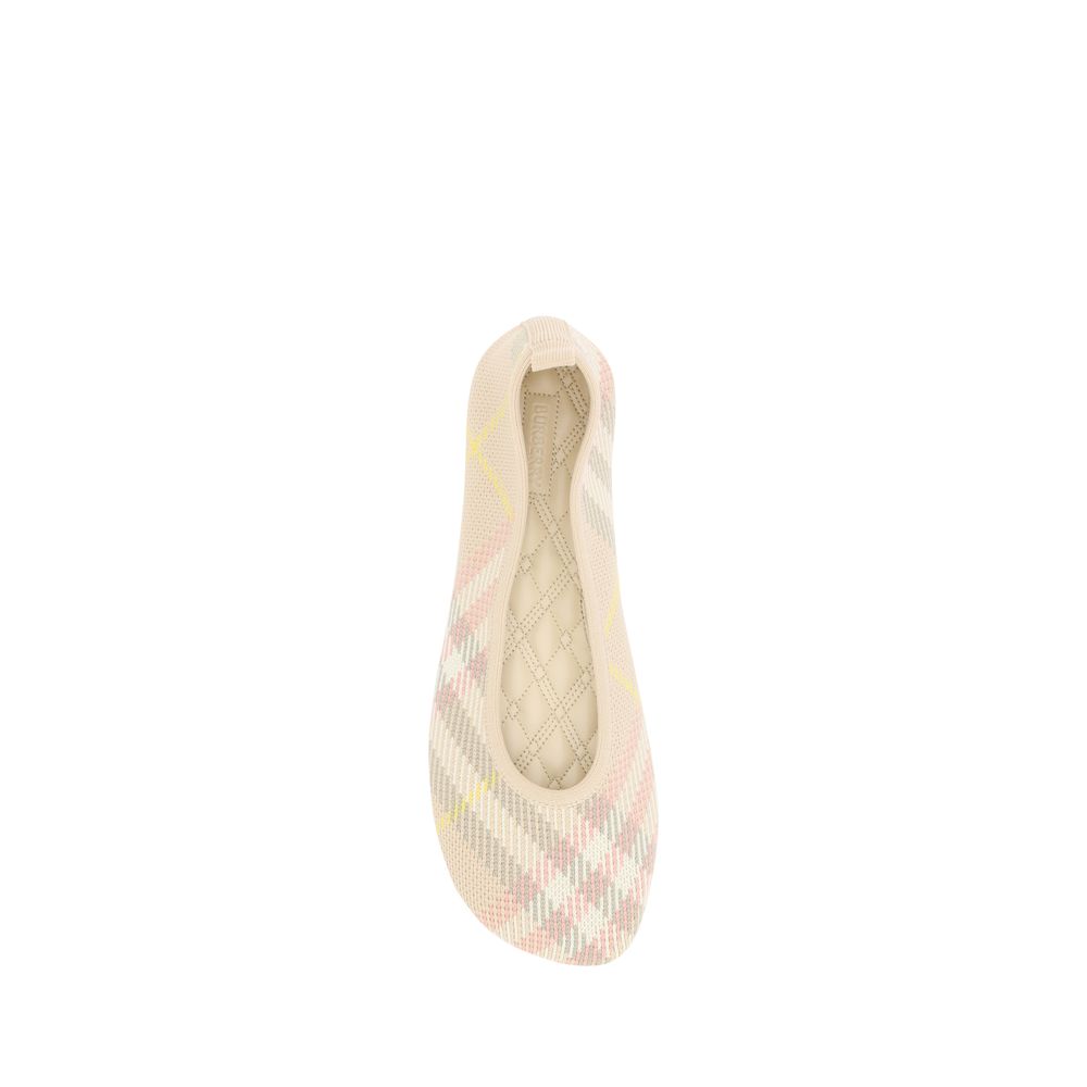Burberry Archivio Check Ballerinas Burberry Wheat