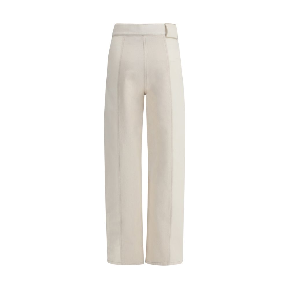 Fendi Cotton Pants Fendi Gray