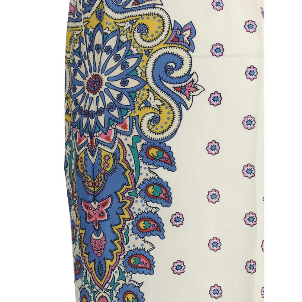 Etro Paisley Print Pants Etro Dark Slate Gray