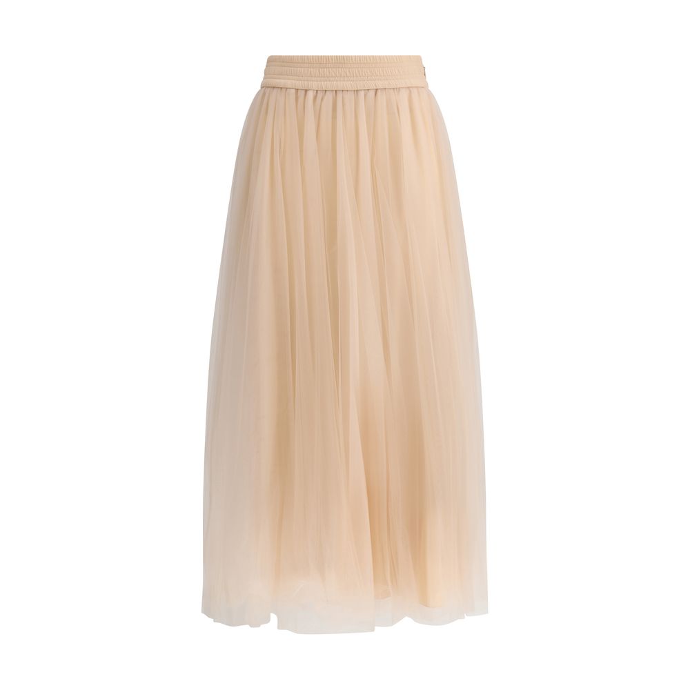 Fabiana Filippi tulle Midi Skirt Fabiana Filippi Tan