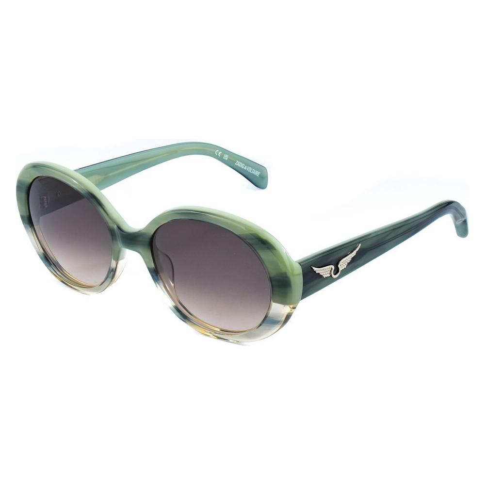 Zadig & Voltaire Green Haircalf Sunglasses