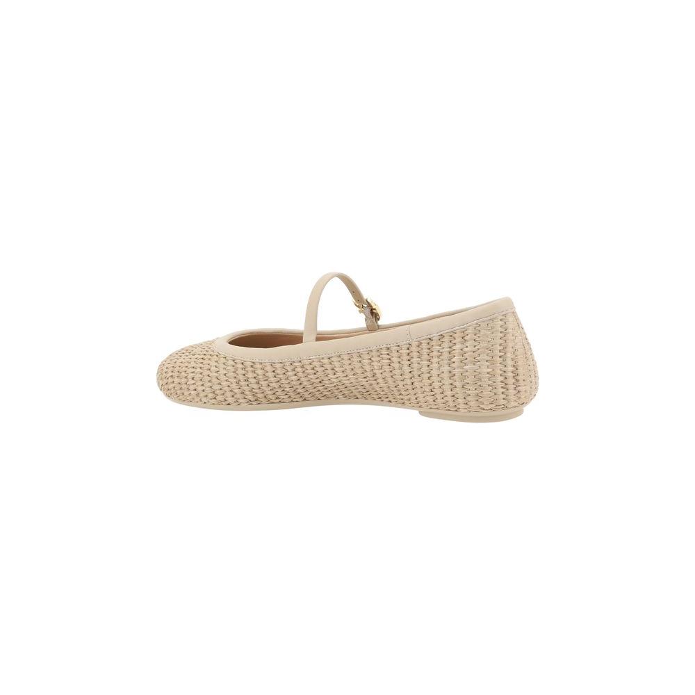 Gianvito Rossi Carla Marbella Ballerinas Gianvito Rossi Tan