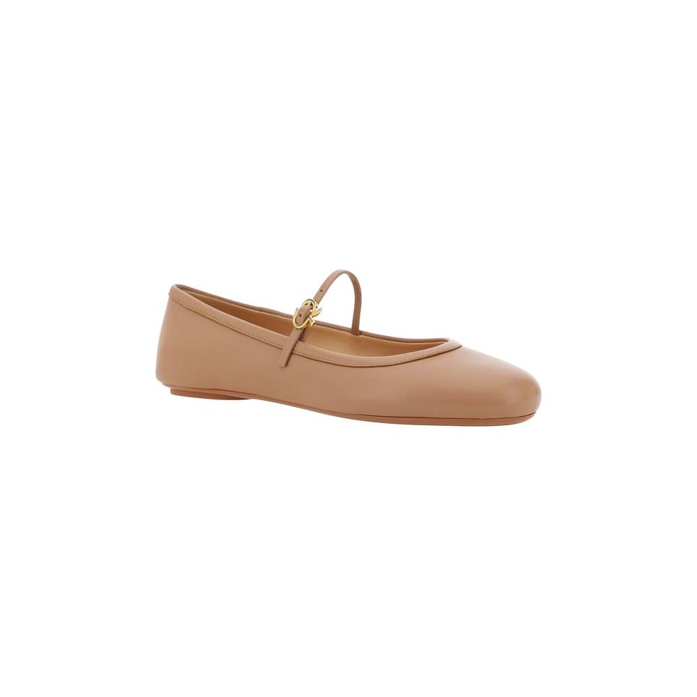 Gianvito Rossi Carla Ballerinas Gianvito Rossi Rosy Brown