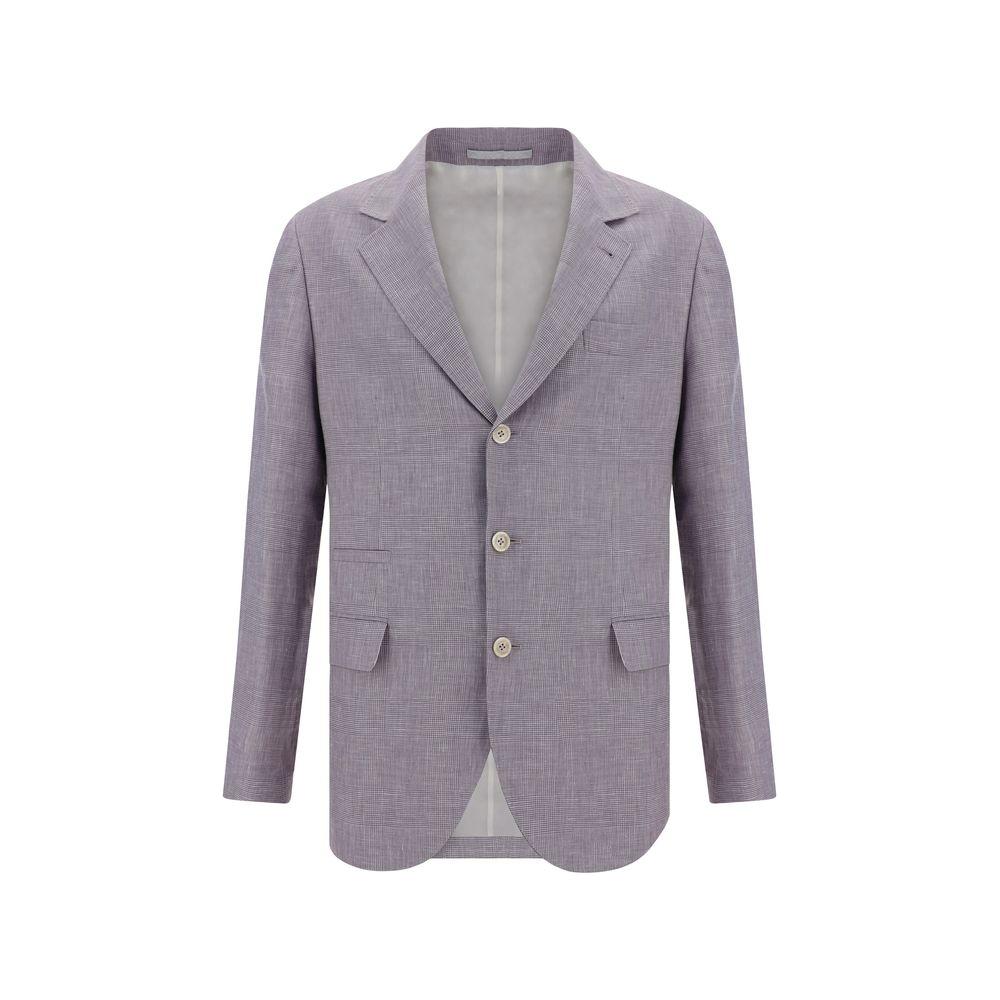 Brunello Cucinelli Blazer Jacket Brunello Cucinelli Light Slate Gray