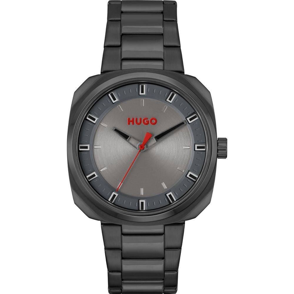 Hugo Boss Gray Stainless Steel Watch Hugo Boss Dark Slate Gray