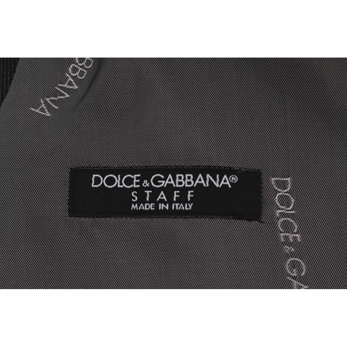 Dolce & Gabbana Elegant Gray Waistcoat Vest Dolce & Gabbana Dark Slate Gray