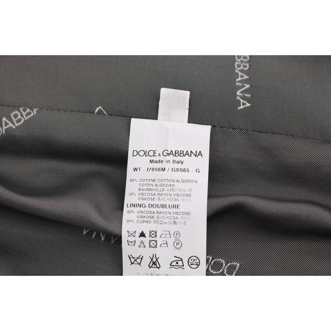 Dolce & Gabbana Elegant Gray Waistcoat Vest Dolce & Gabbana Dark Slate Gray