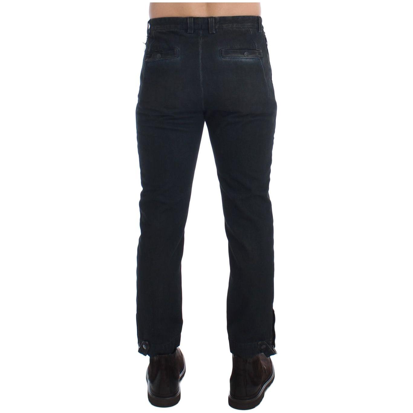 Costume National Chic Blue Slim Fit Denim Jeans Costume National Dark Slate Gray