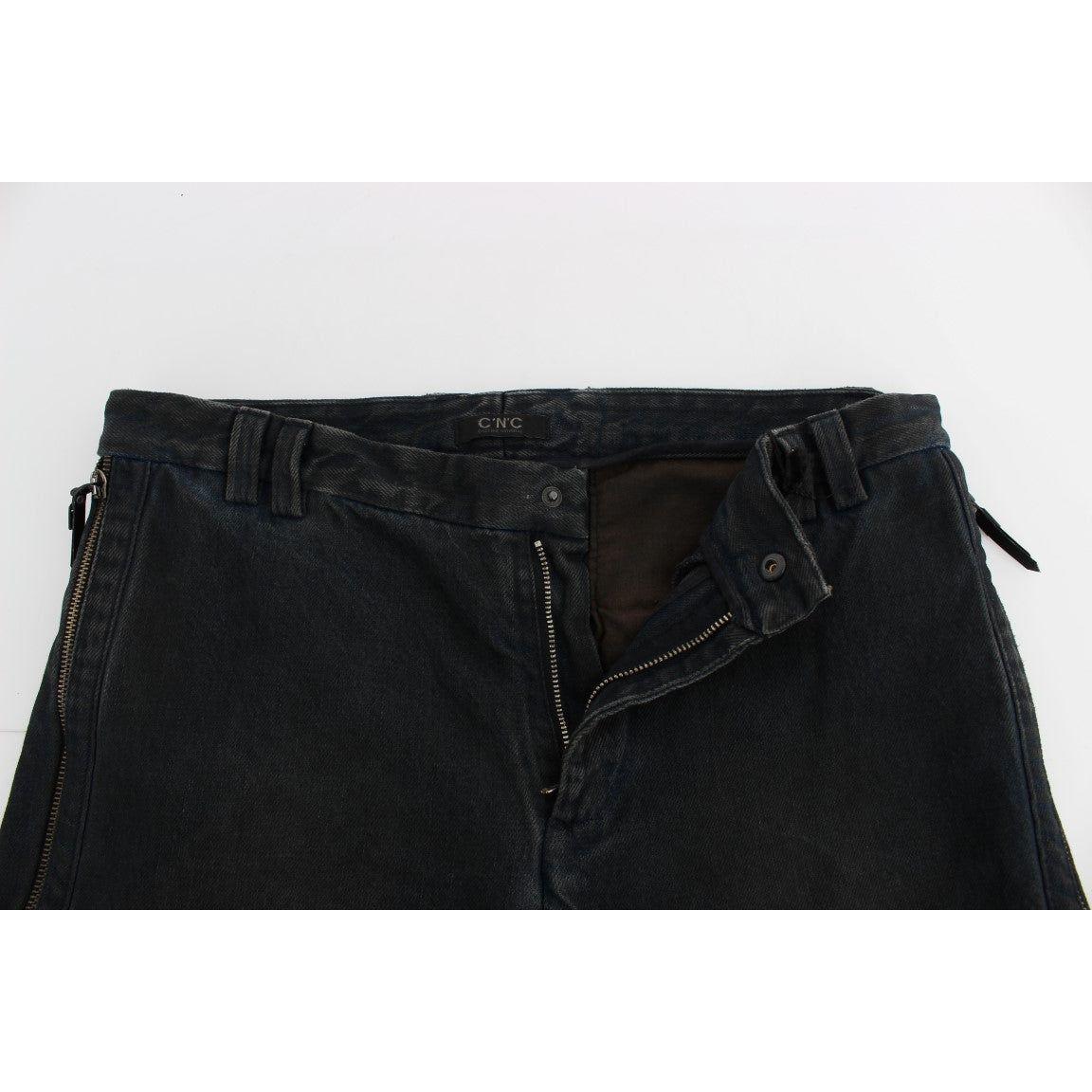 Costume National Chic Blue Slim Fit Denim Jeans Costume National Black