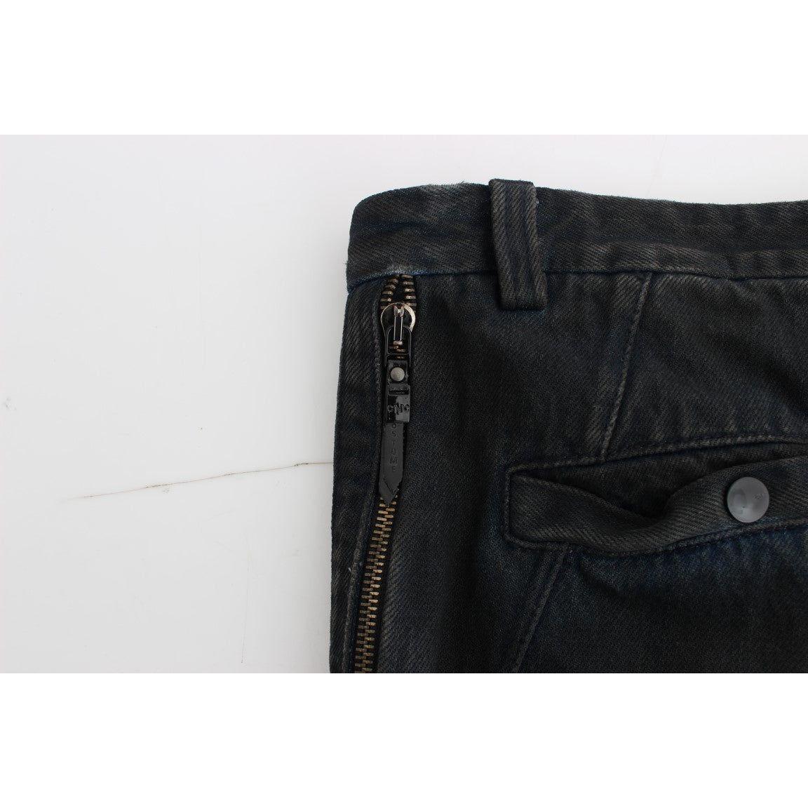 Costume National Chic Blue Slim Fit Denim Jeans Costume National Black