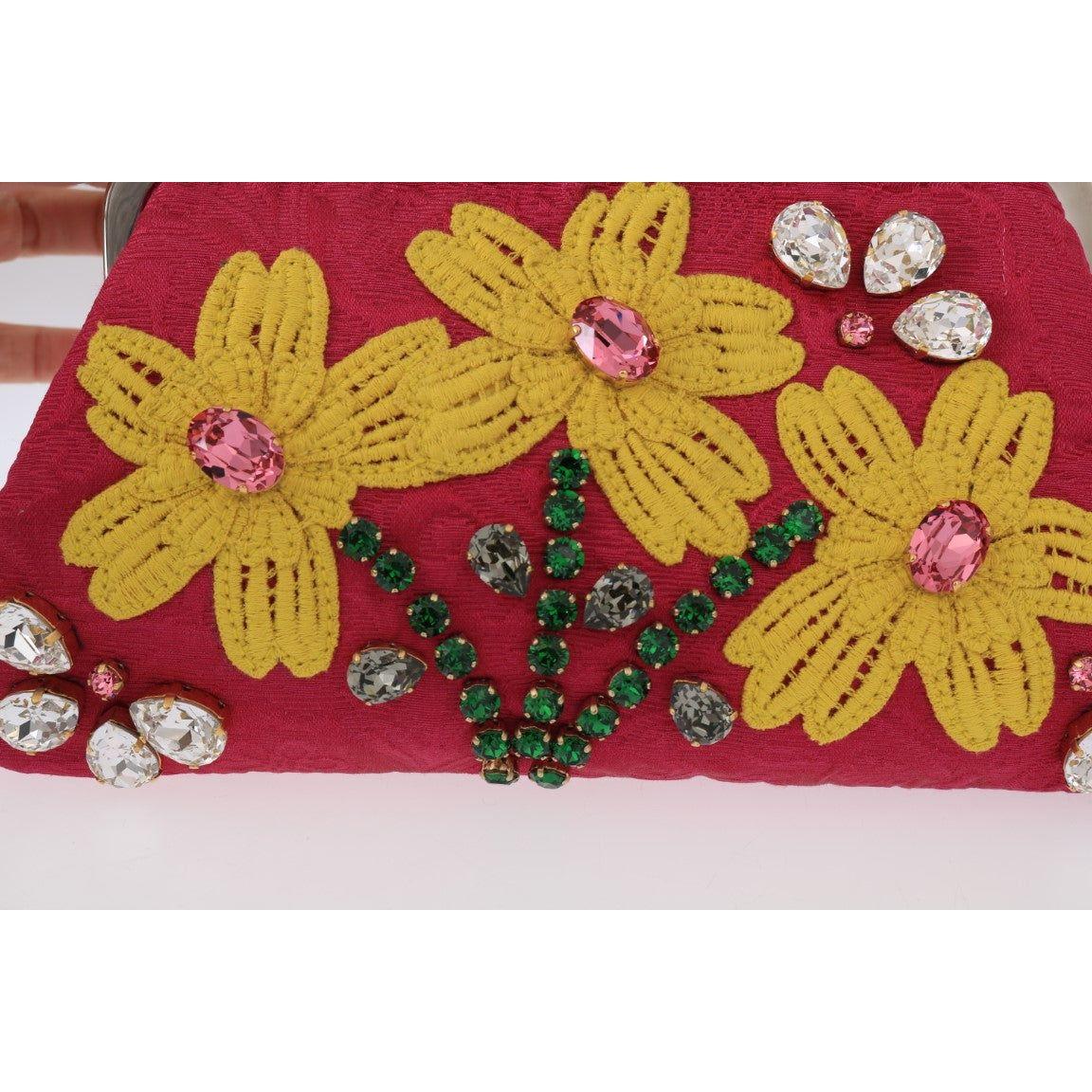 Dolce & Gabbana Elegant Evening Party Clutch in Pink Dolce & Gabbana Goldenrod