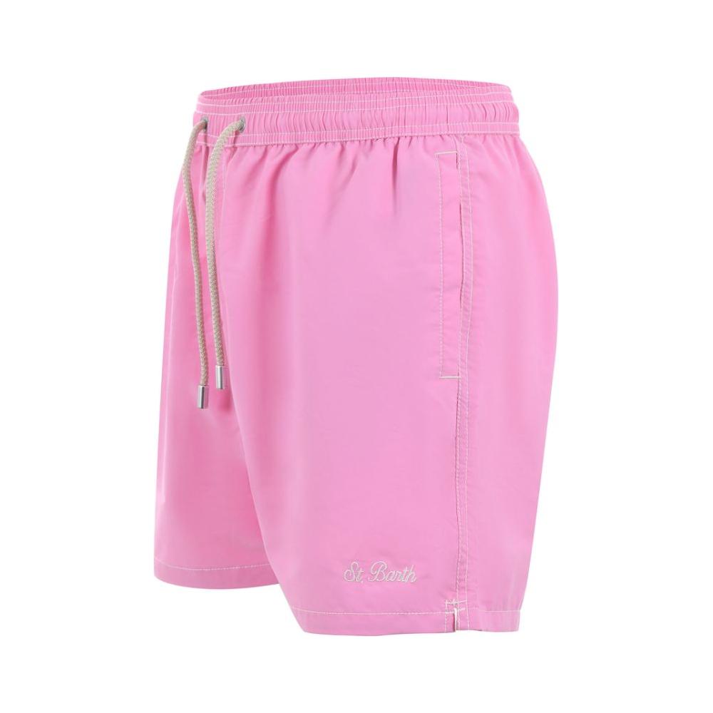 MC2 Saint Barth Pink Polyester Men's Swimwear Boxer MC2 Saint Barth Plum