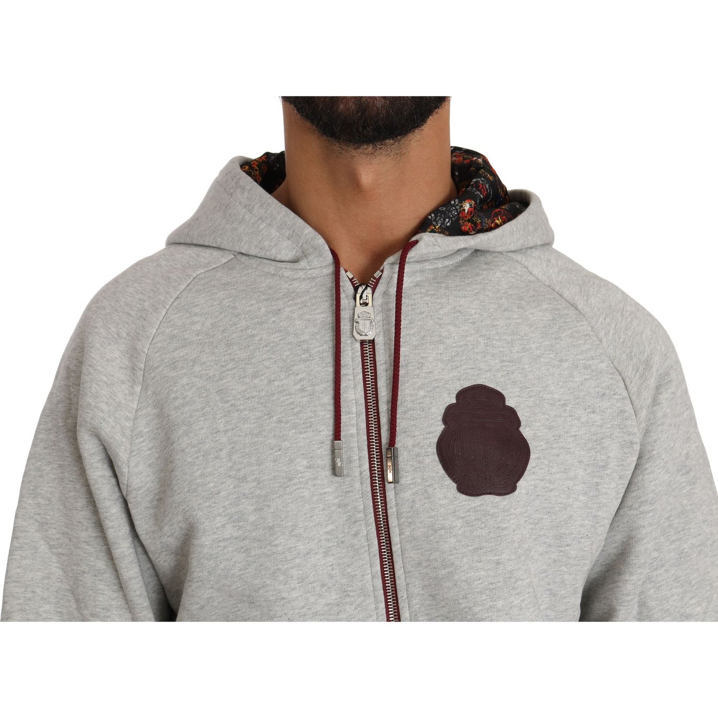 Billionaire Italian Couture Elegant Gray Hooded Sweatsuit Ensemble Billionaire Italian Couture Dark Gray