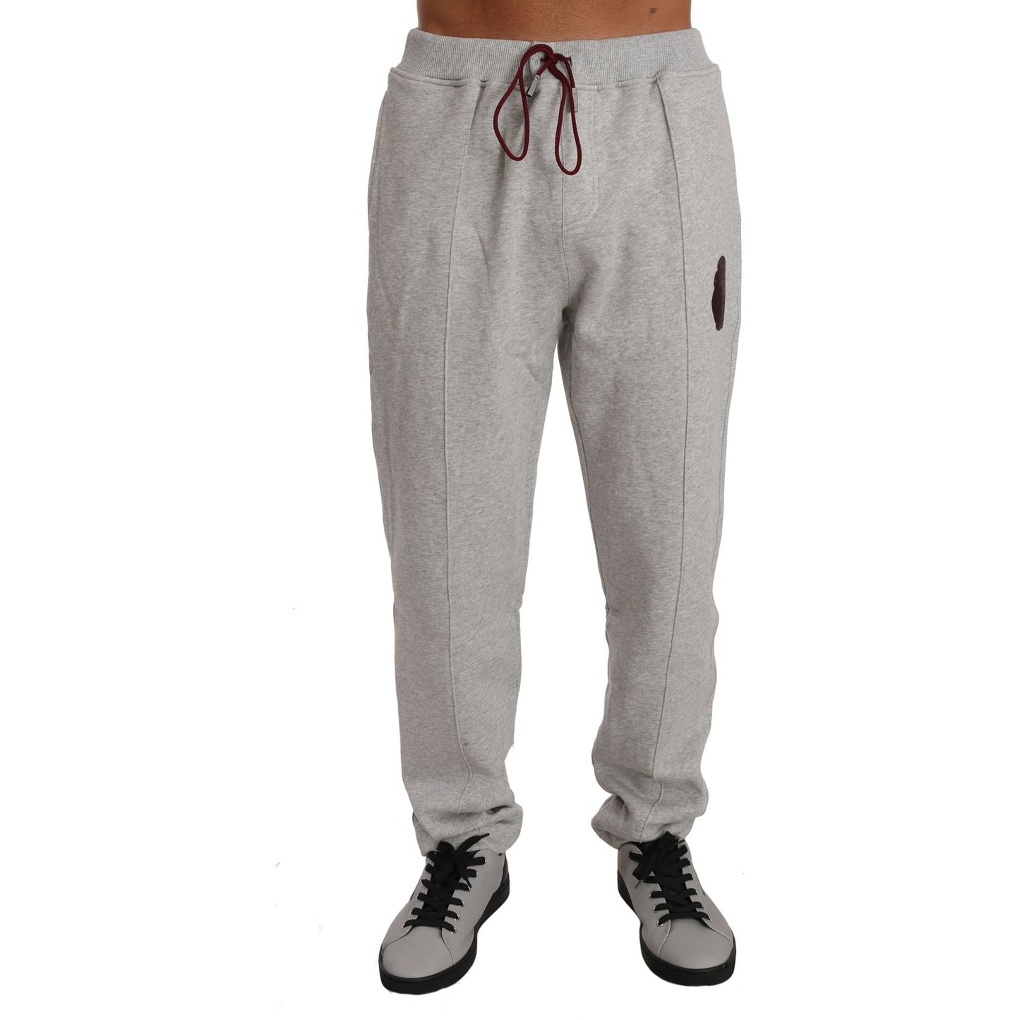 Billionaire Italian Couture Elegant Gray Hooded Sweatsuit Ensemble Billionaire Italian Couture Dark Gray