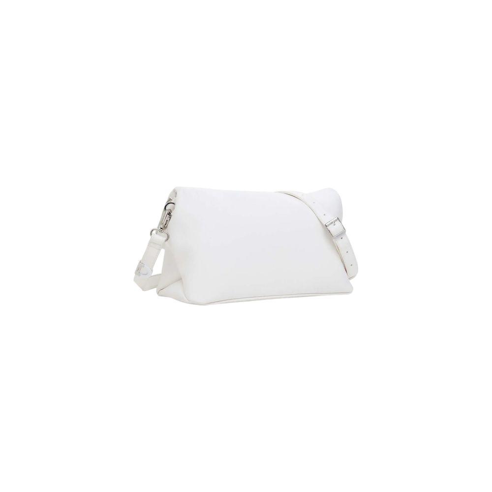 Desigual White Polyethylene Handbag Desigual Lavender