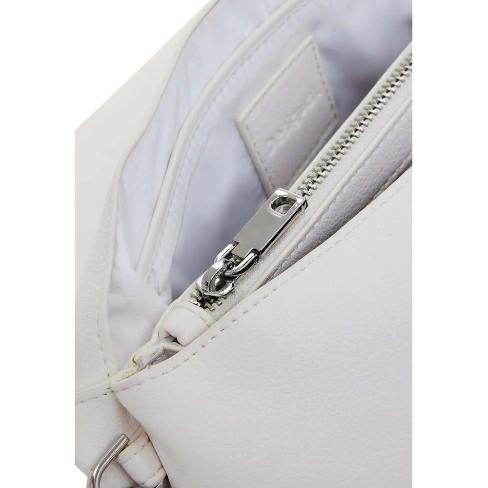 Desigual White Polyethylene Handbag Desigual Gray